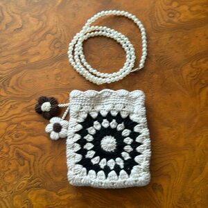 NWOT Cute Crochet Purse with Detachable Handle